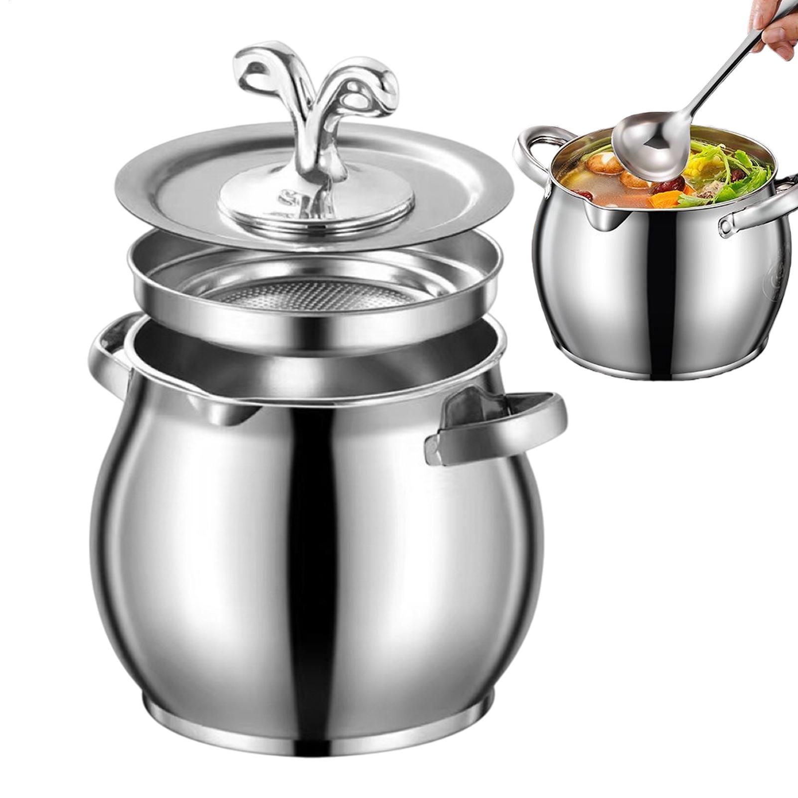Kitchen Baking Canisters - Fettbehälter aus Edelstahl, Fett-Aufbewahrungsdosen, Fettbehälter mit