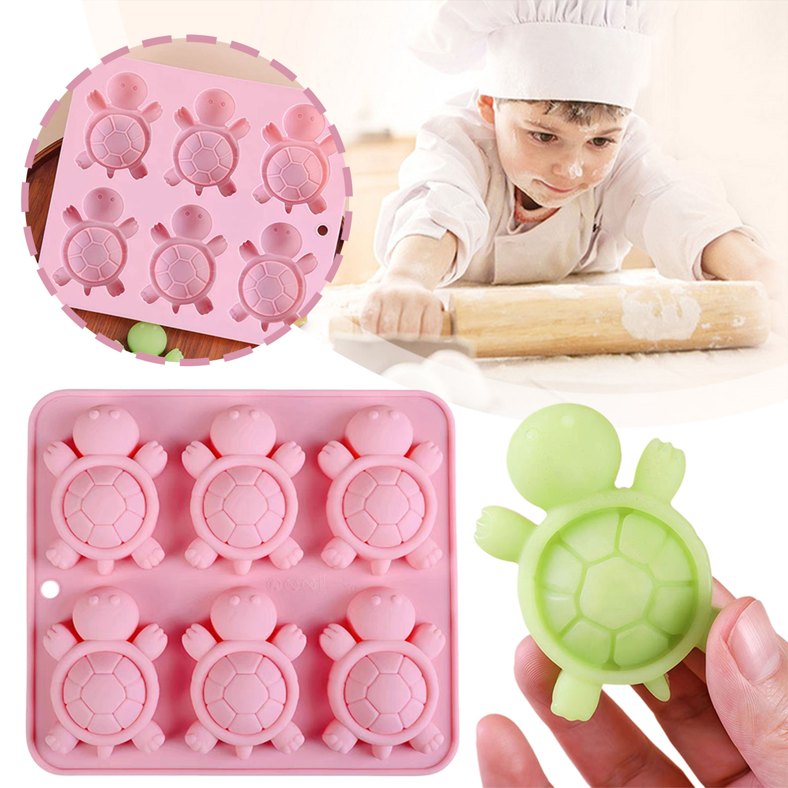 Kitchen Baking Items - Schildkröten Eisschale 3d Schildkröten Meeresschildkröten Silikonform