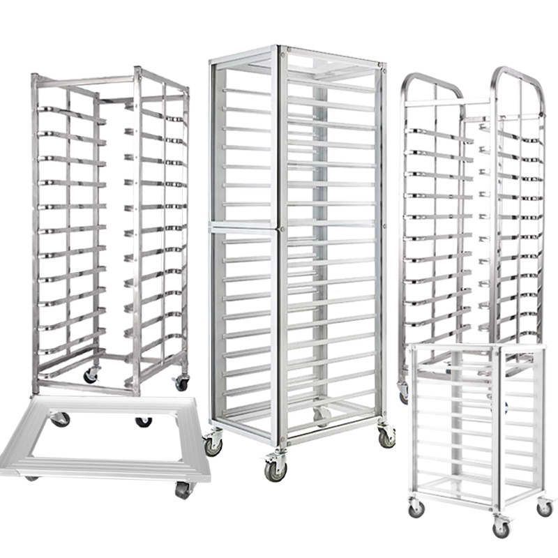 Kitchen Baking Trolley - Kommerzieller Aluminium-Backblechwagen, mehrstöckiges Tablettregal, Hotelrestaurant, Küche,