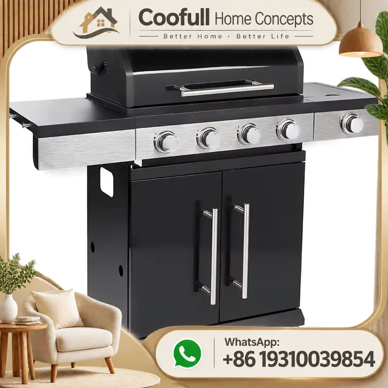 Kitchen Baking Trolley - Für gewerbliche Propan-Gasgrills mit 5 Brennern,