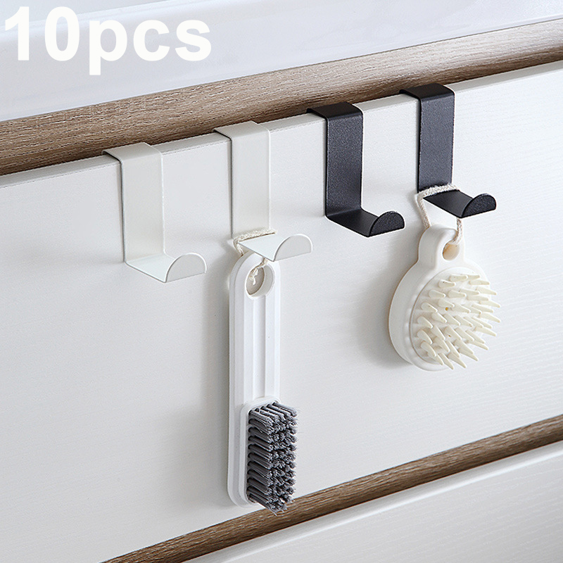 Kitchen Uncle - Z-förmiger Badezimmerschrank-Türhaken, Edelstahl-Tür-Rückaufhänger, Schlüsselanhänger, Kleiderhaken, Zuhause,