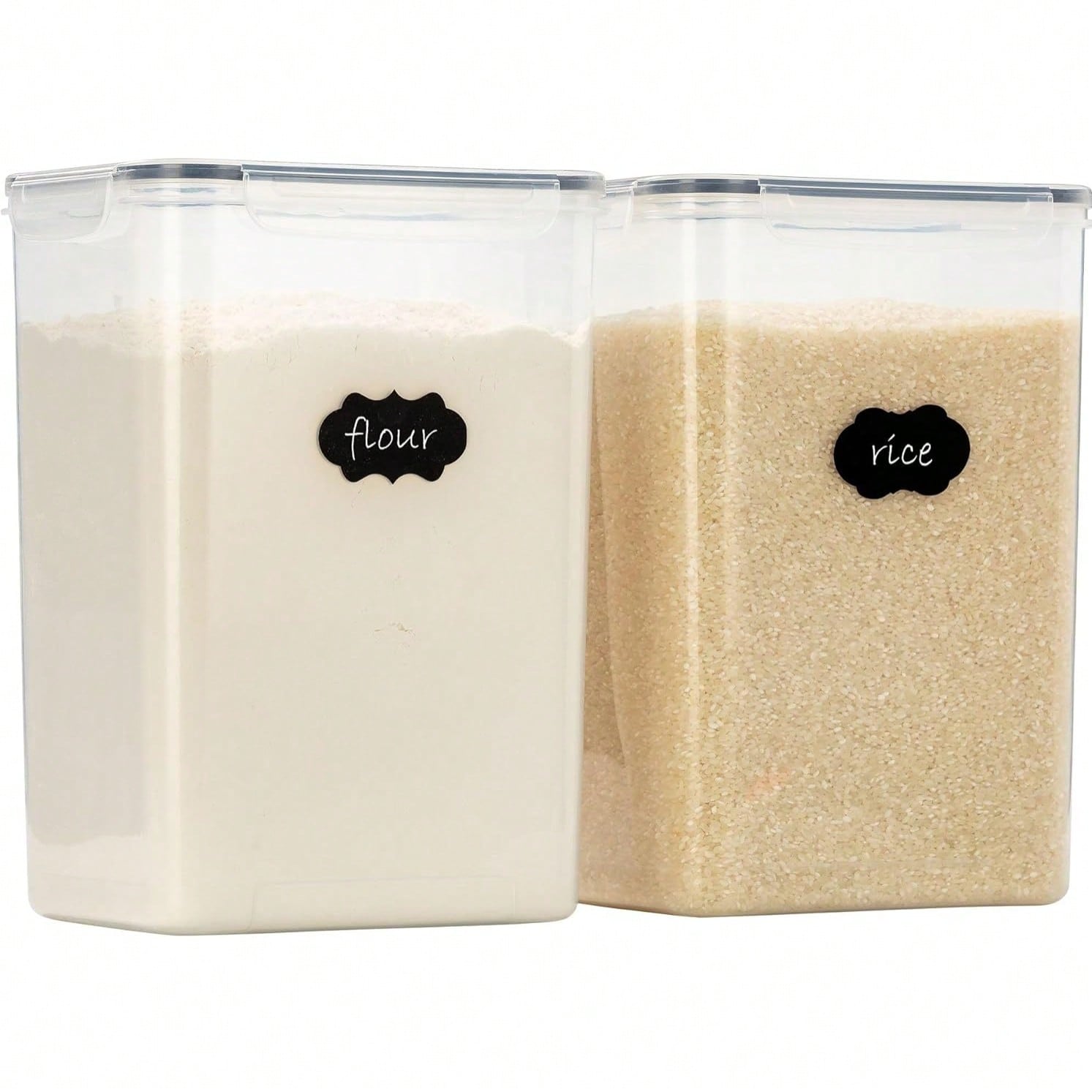 Kitchen Baking Canisters - Extra große luftdichte Lebensmittelbehälter mit Deckel,