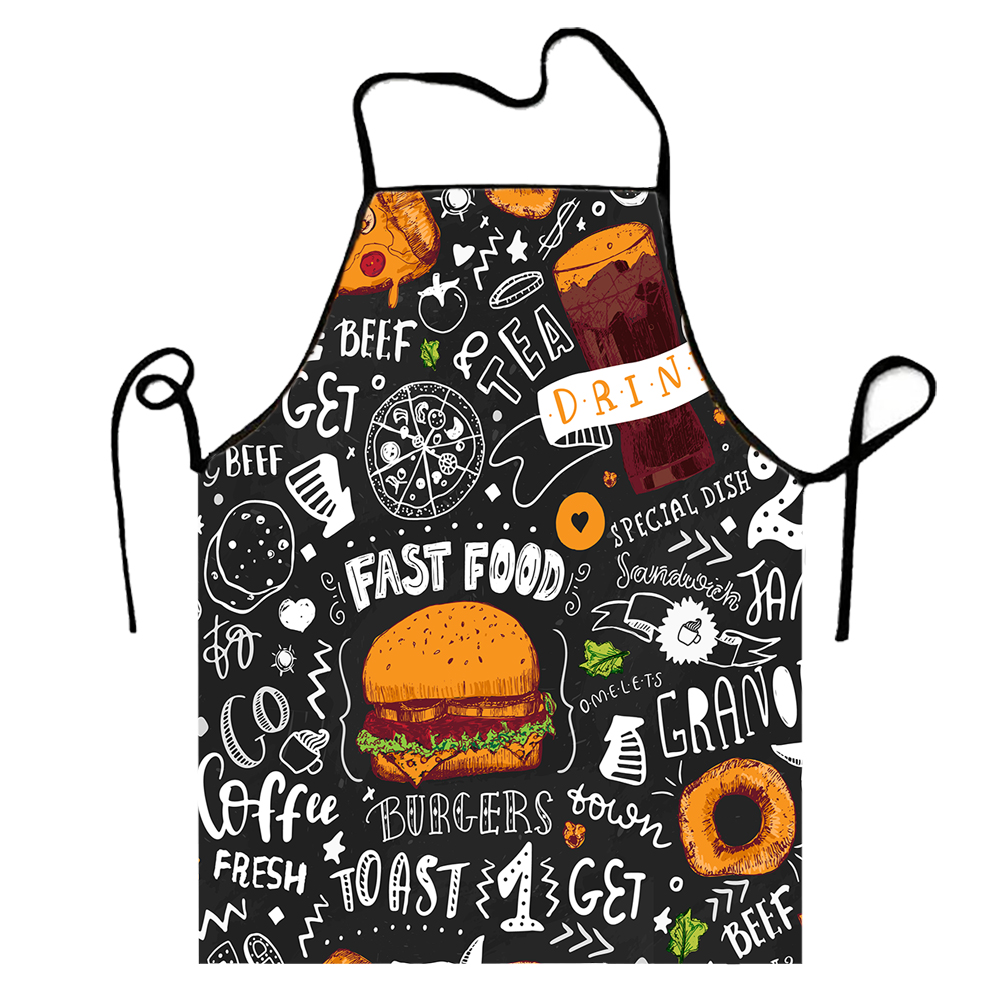 Super Kitchen Baking Mat - 1pc modische Super Hamburger Muster Schürze