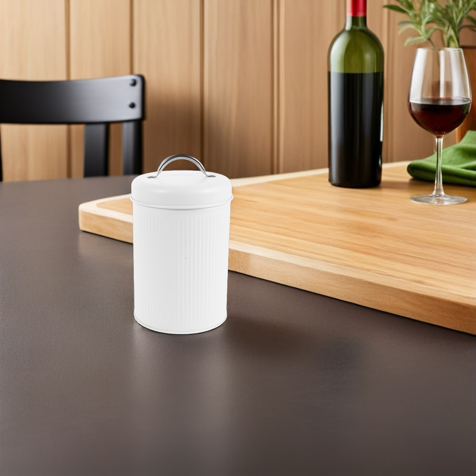 Kitchen Baking Canisters - Luftdichte Keksdose aus Weißblech mit Griff,