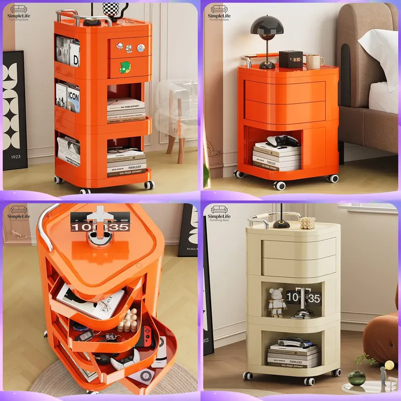 Kitchen Baking Trolley - Küchenwagen mit Rollen, Rollbarer Aufbewahrungswagen für