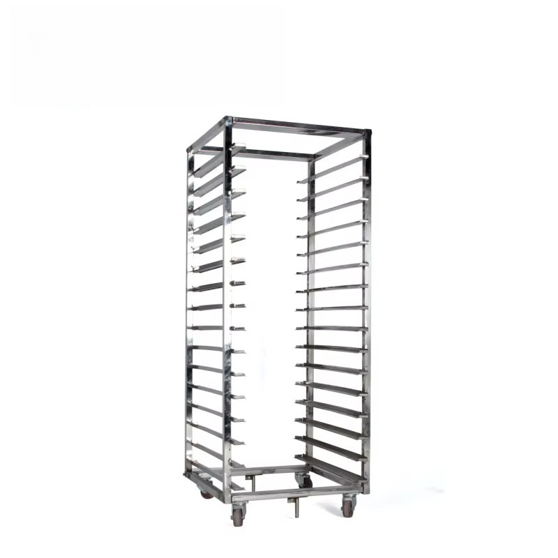 Kitchen Baking Trolley - Chinesischer Edelstahl-Backblechwagen, Brotbackofenwagen, Küchenwagen, Metall-Kühlblech-Rack, Backwagen