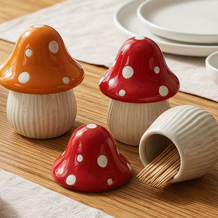 Cartoon-Pilz Keramik-Aufbewahr – Kitchen Baking Organization Bewertung und Preis
