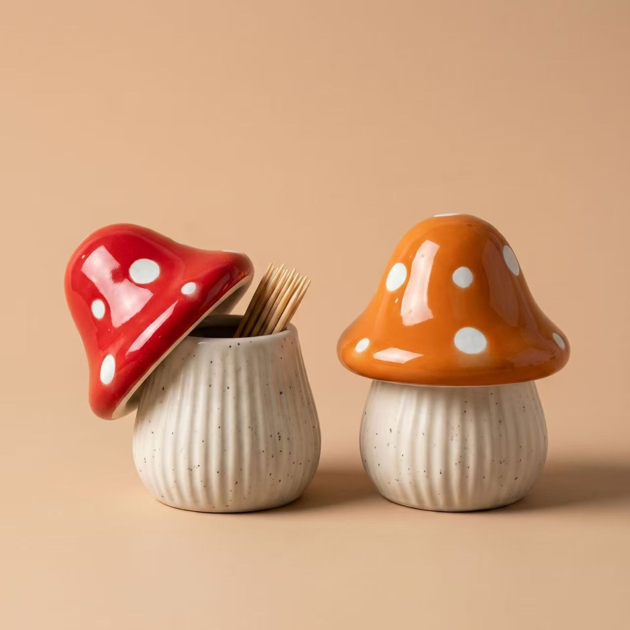 Cartoon-Pilz Keramik-Aufbewahr – Kitchen Baking Organization Bewertung und Preis
