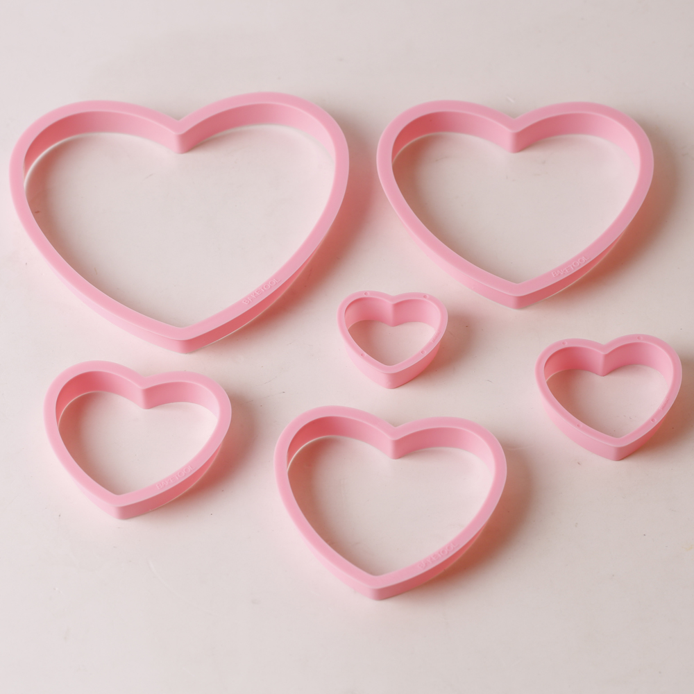 1 satz/3 sätze Rosa Herz Stern – Kitchen Baking Items Bewertung und Preis