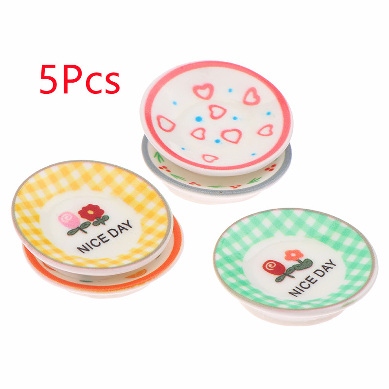5Pcs 1/12 Puppenhaus Mini Plat – Kitchen Baking Organization Bewertung und Preis