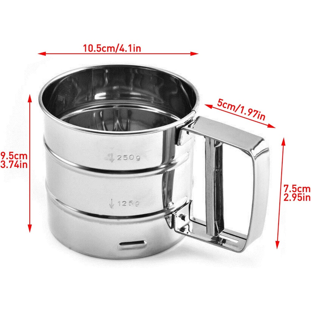Mehlsieb, Kaffeepulver-Siebbec – Baking Powder Kitchen Bewertung und Preis