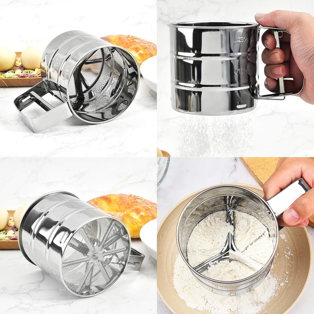 Mehlsieb, Kaffeepulver-Siebbec – Baking Powder Kitchen Bewertung und Preis