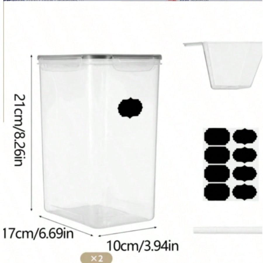 2 Stück große Lebensmittelbehä – Kitchen Baking Canisters Bewertung und Preis