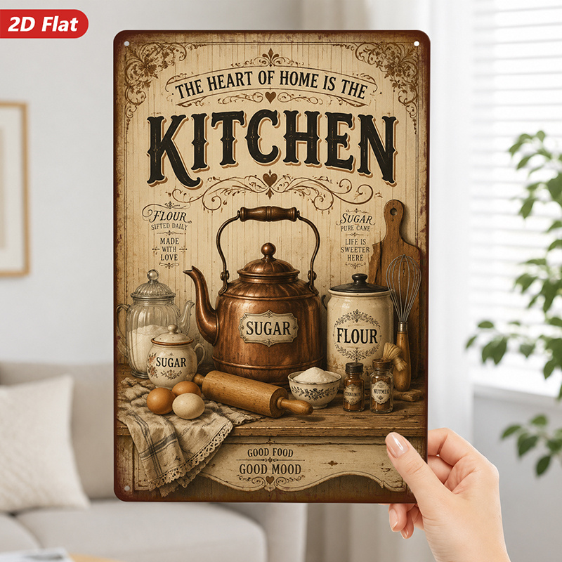 2D-Flache Vintage-Küchen-Metal – Kitchen Baking Canisters Bewertung und Preis