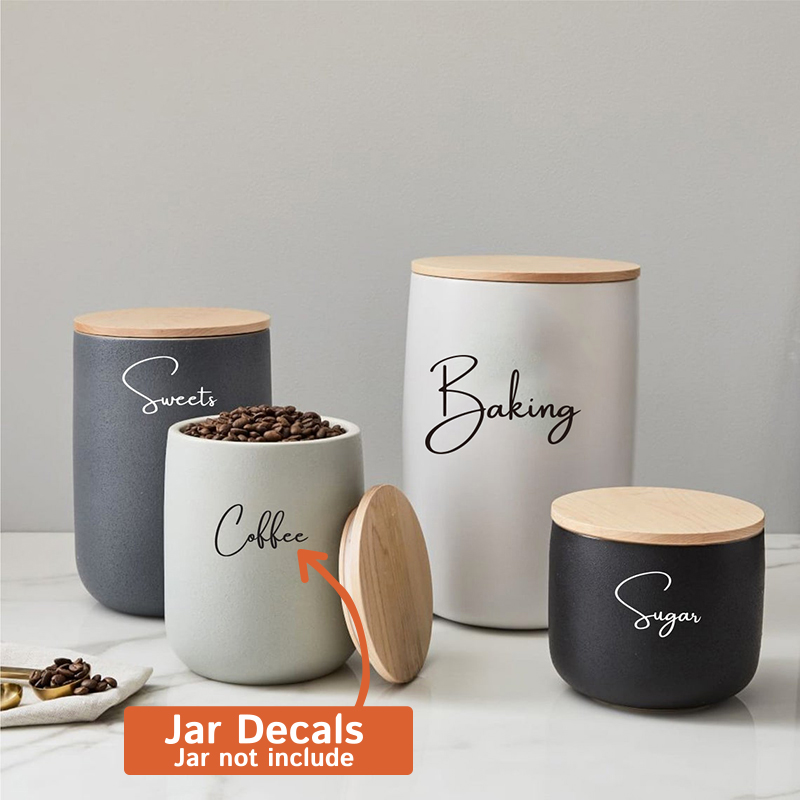 Nur Aufkleber, 8 Stück, Küche, – Kitchen Baking Canisters Bewertung und Preis