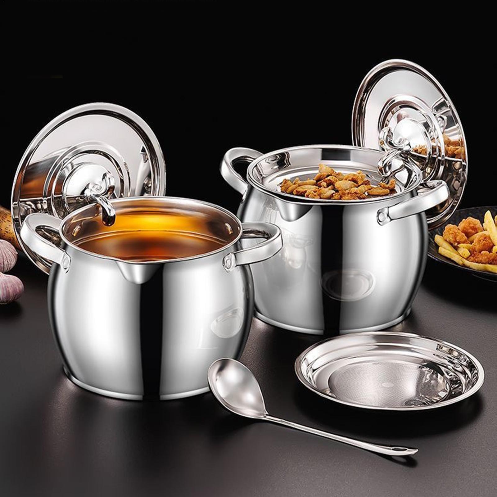 Fettbehälter aus Edelstahl, Fe – Kitchen Baking Canisters Bewertung und Preis