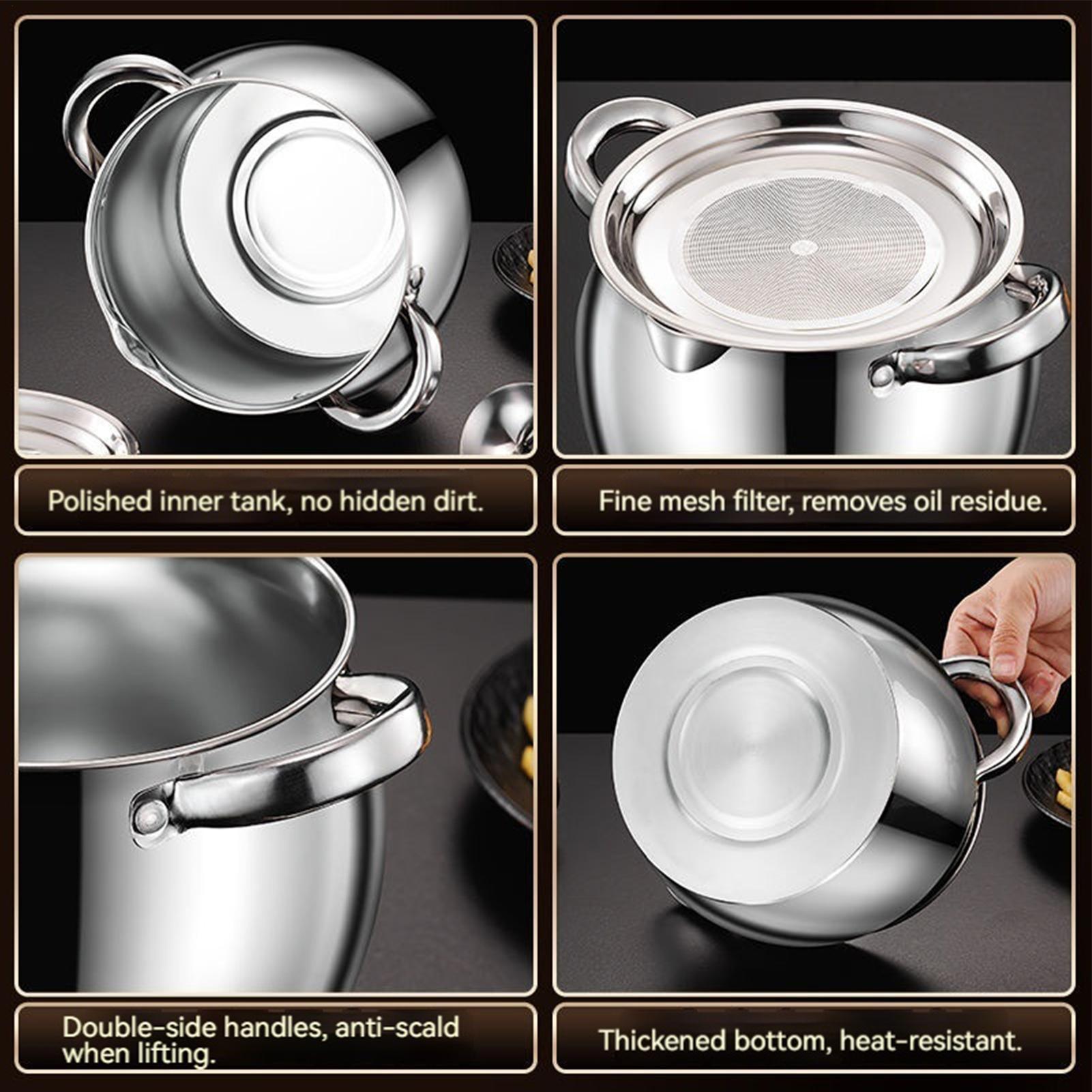 Fettbehälter aus Edelstahl, Fe – Kitchen Baking Canisters Bewertung und Preis