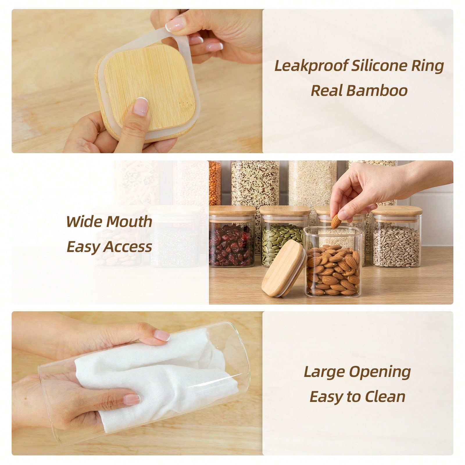12 Stück Glasbehälter mit Deck – Kitchen Baking Canisters Bewertung und Preis