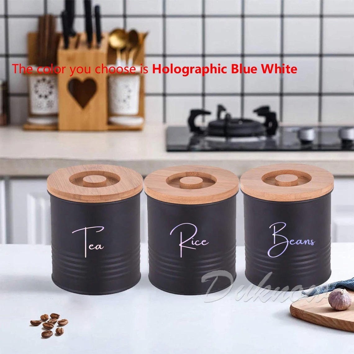 Küchen-Organisations-Etiketten – Kitchen Baking Canisters Bewertung und Preis