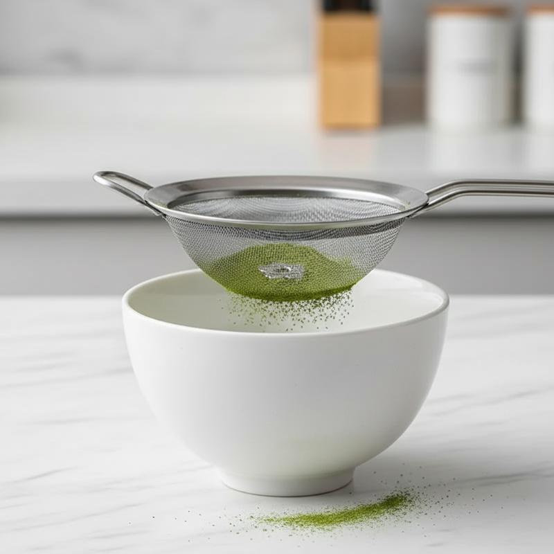 Edelstahl-Matcha-Sieb, Anti-Kl – Baking Powder Kitchen Bewertung und Preis