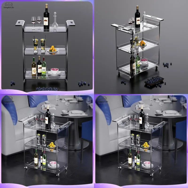 Moderner 3-stöckiger Küchenwag – Kitchen Baking Trolley Bewertung und Preis