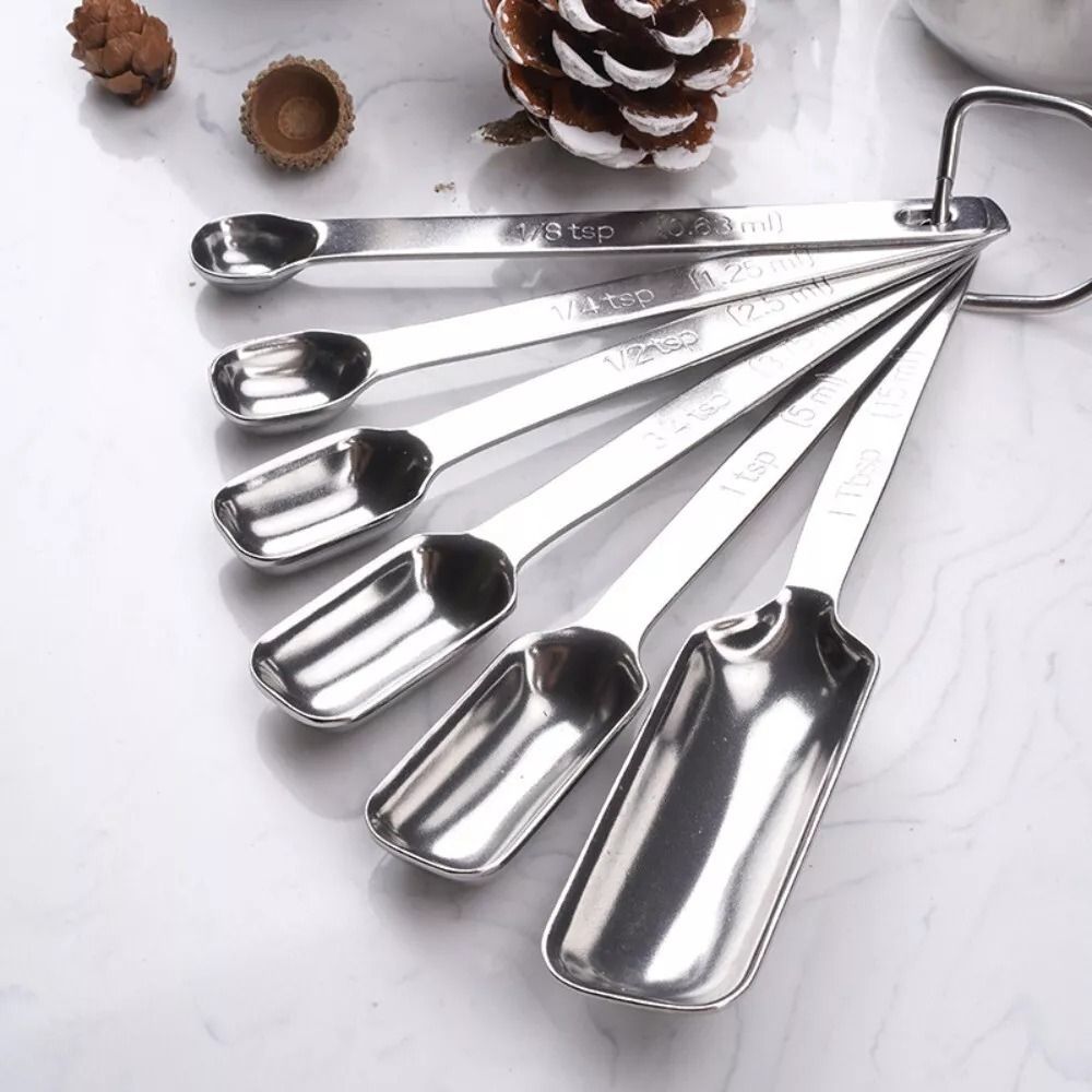 6 Stück Edelstahl Messlöffel m – Baking Powder Kitchen Bewertung und Preis