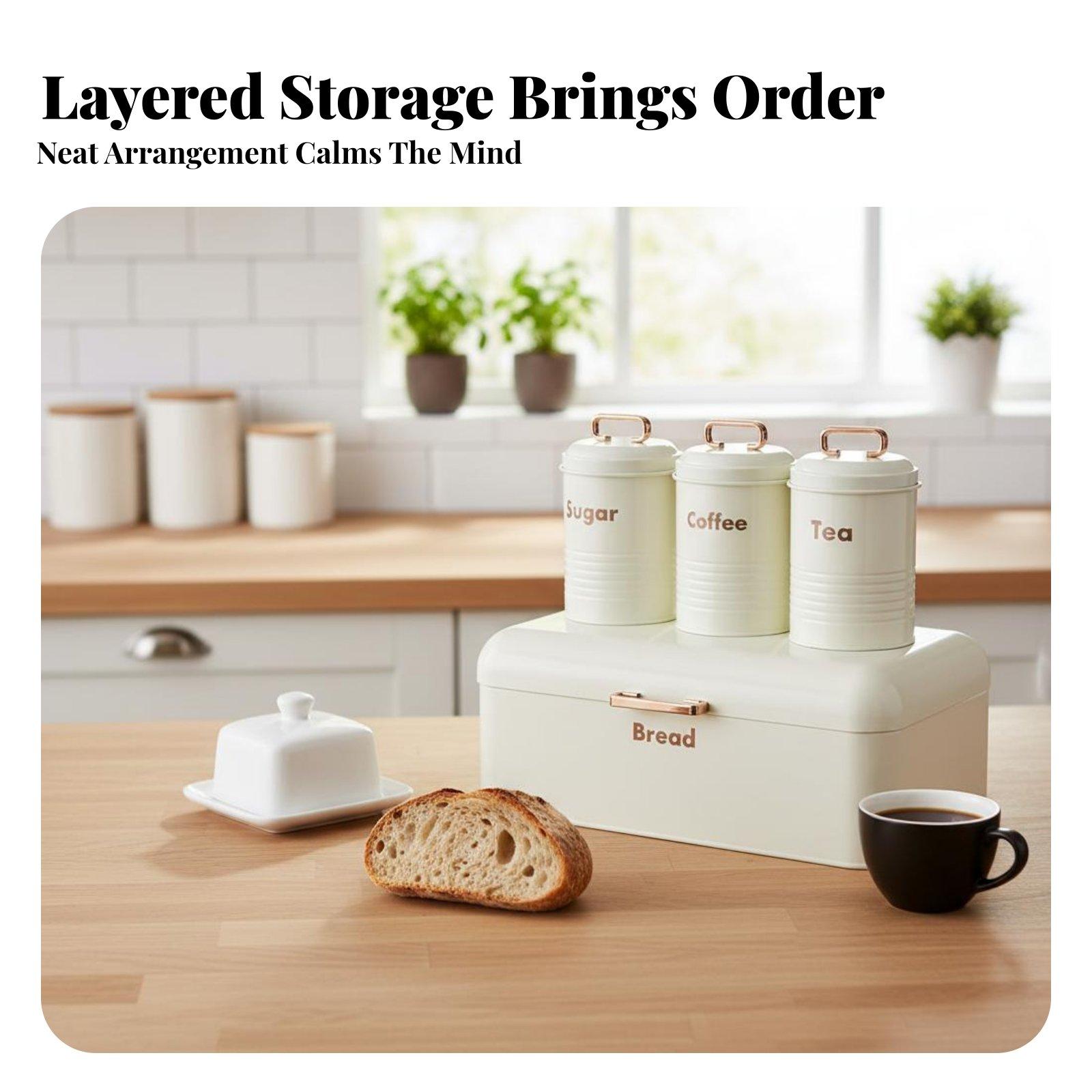 Metall-Brotkasten für die Küch – Kitchen Baking Canisters Bewertung und Preis